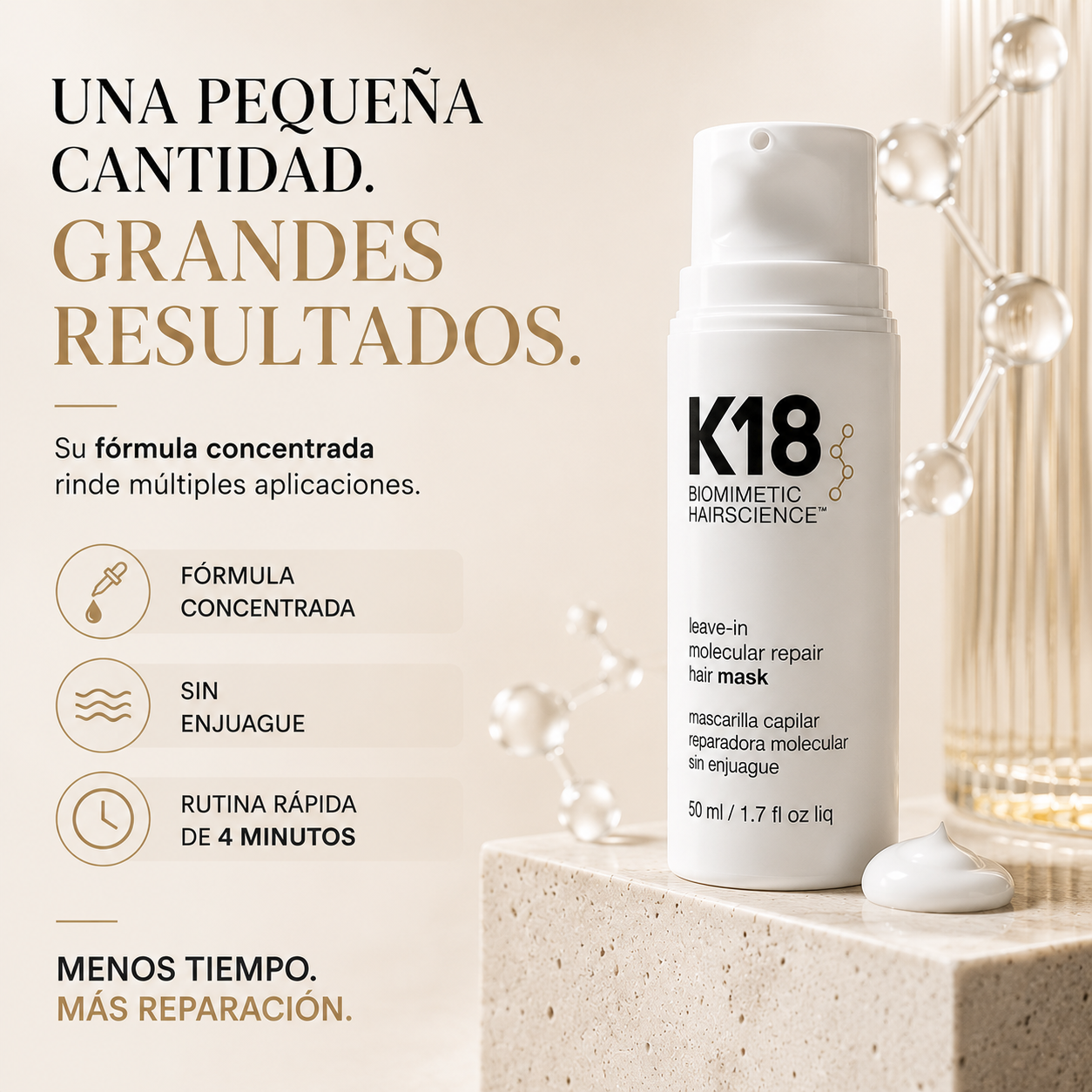 Mascarilla Capilar Reparadora con Péptidos Biomoleculares