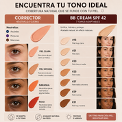 MIRAE™ Fórmula Mirada Descansada — Corrector + BB Cream SPF 42
