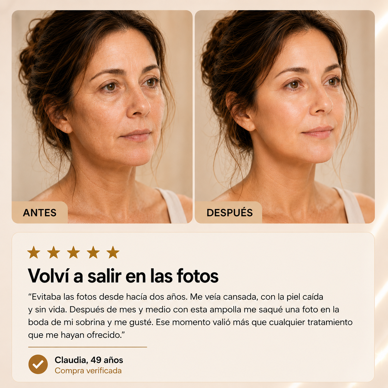 Ampolla Coreana de Colágeno Molecular — para la piel en la menopausia