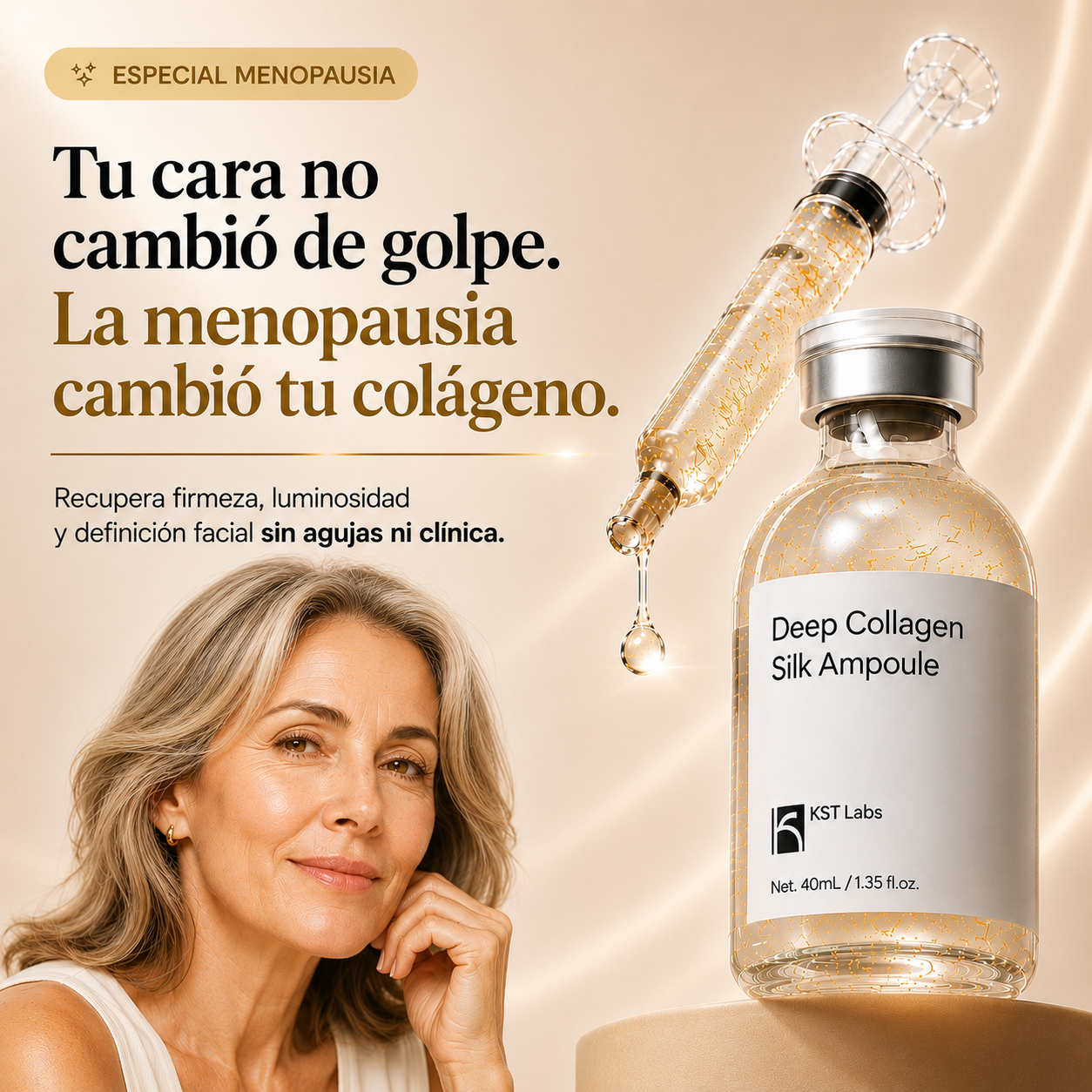 Ampolla Coreana de Colágeno Molecular — para la piel en la menopausia