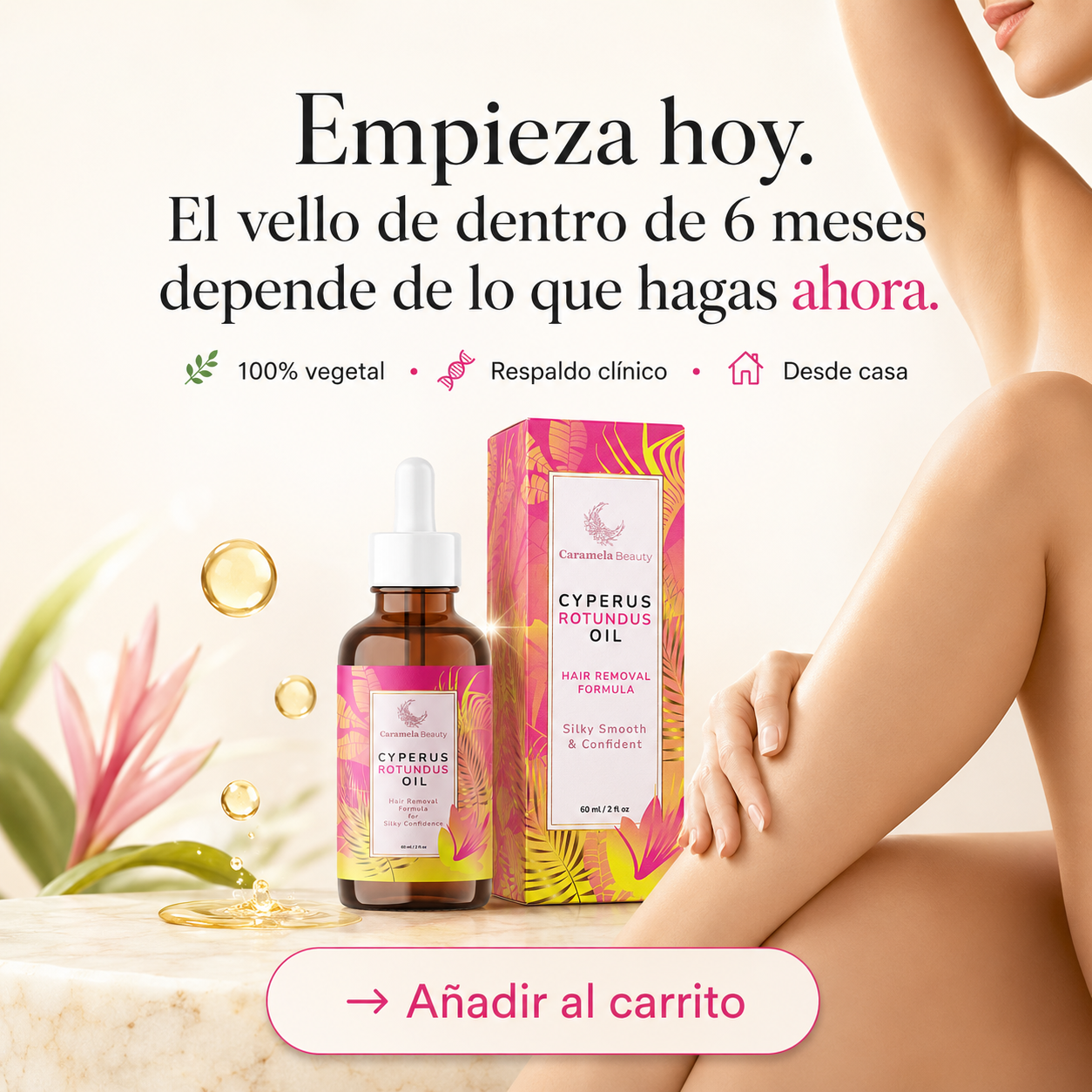 Sérum Reductor de Vello con Aceite de Cyperus Rotundus