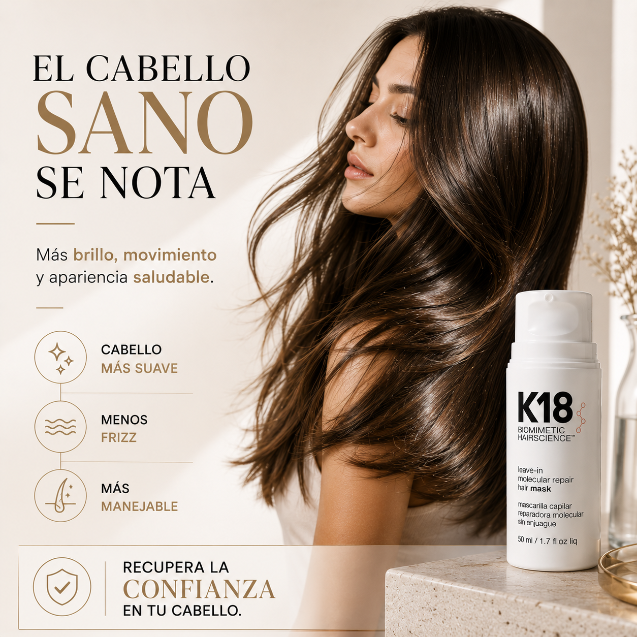 Mascarilla Capilar Reparadora con Péptidos Biomoleculares