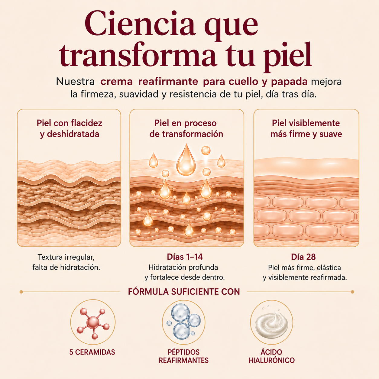 EQQUALBERRY® Crema Reafirmante de Cuello y Papada