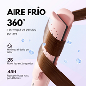 Moldeador de Cabello 2 en 1: Alisa y riza con aire frío
