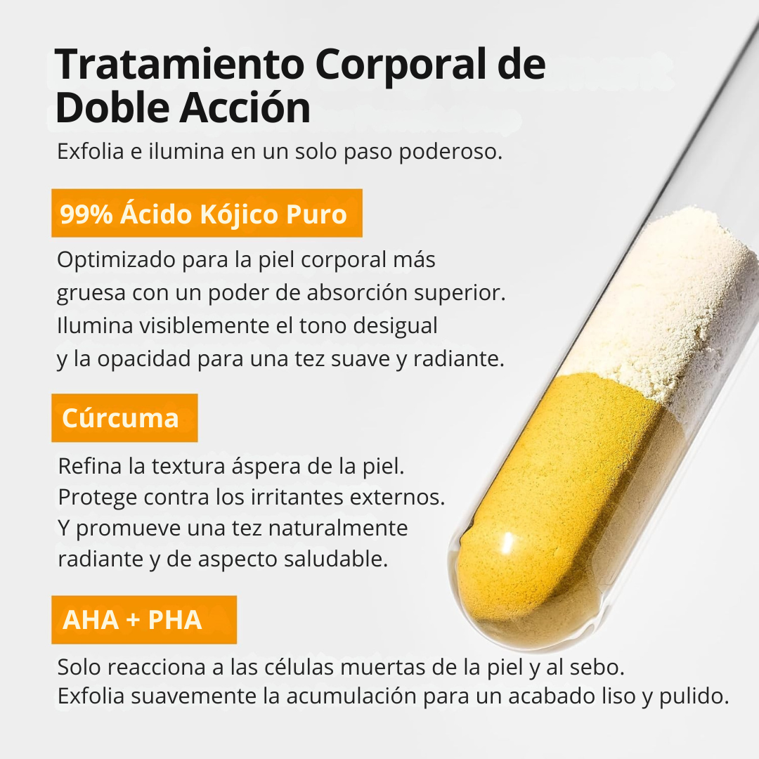 Spray Corporal Exfoliante Antimanchas con Ácido Kójico y Cúrcuma