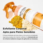Spray Corporal Exfoliante Antimanchas con Ácido Kójico y Cúrcuma