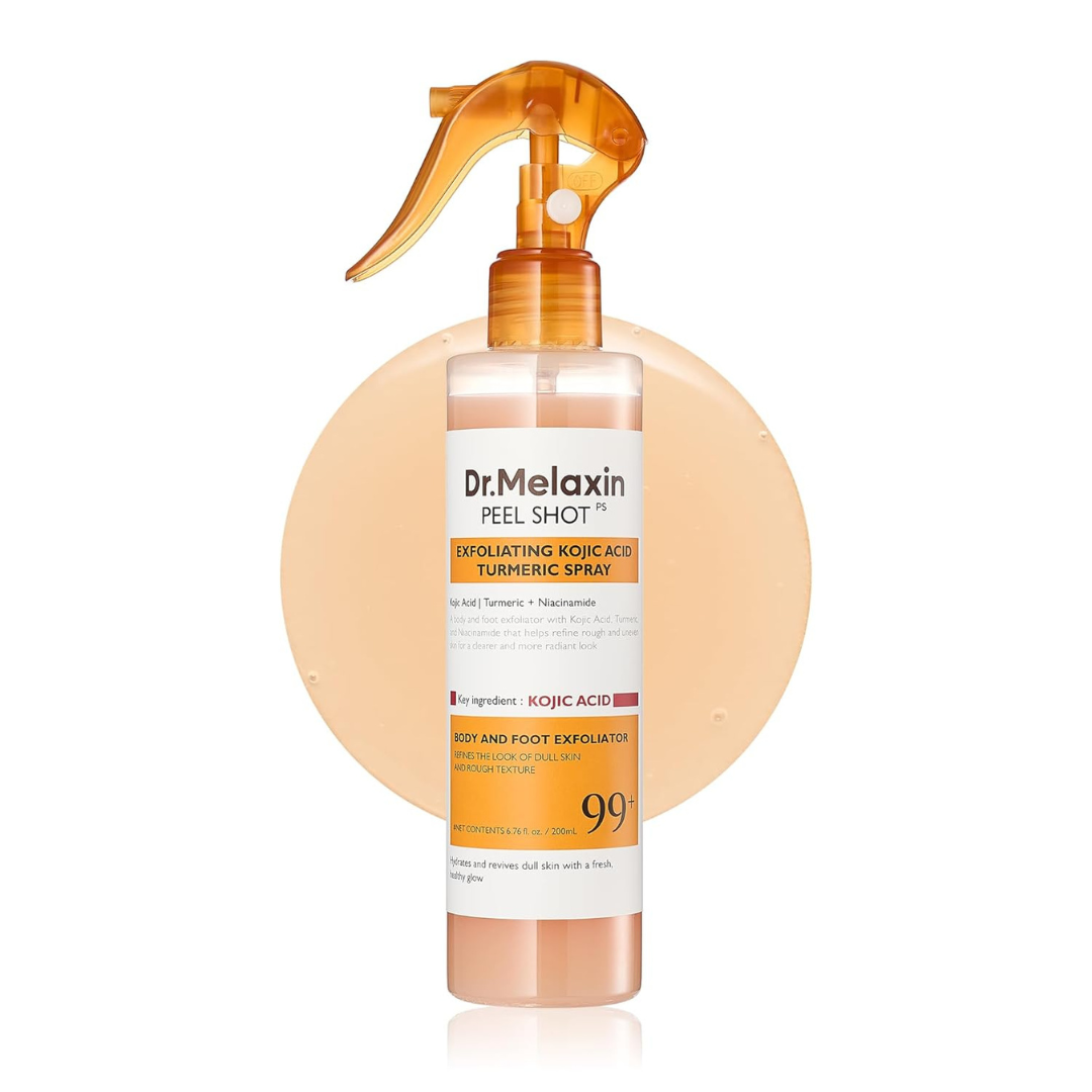 Spray Corporal Exfoliante Antimanchas con Ácido Kójico y Cúrcuma
