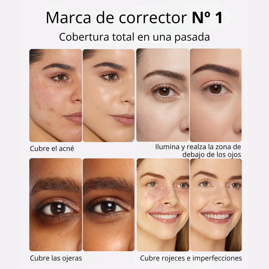 Corrector de Cobertura Completa Efecto Lifting