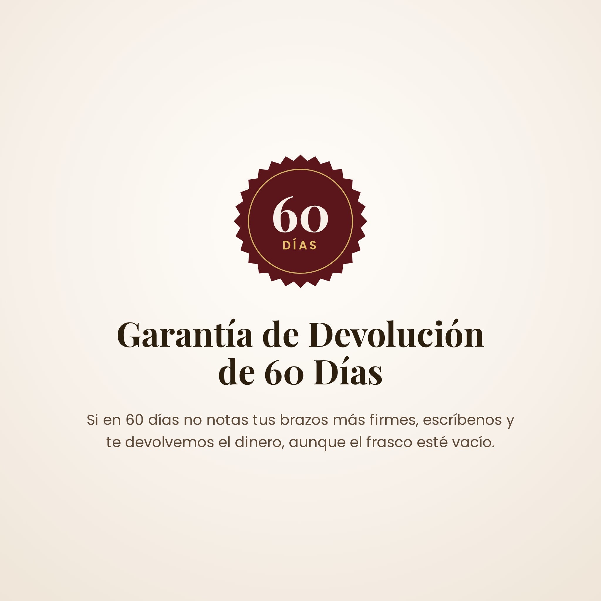 Garantía de devolución de 60 días