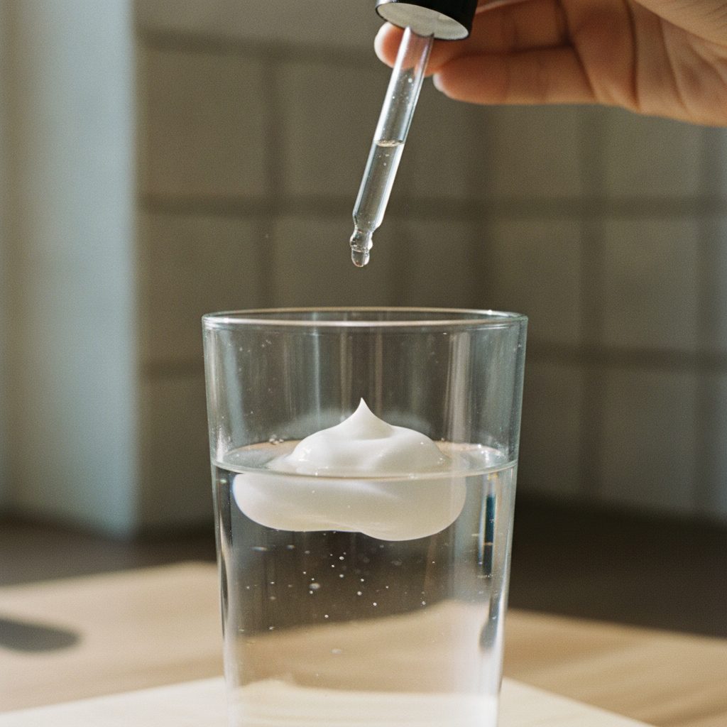 La gota de colágeno que no se disuelve en el agua