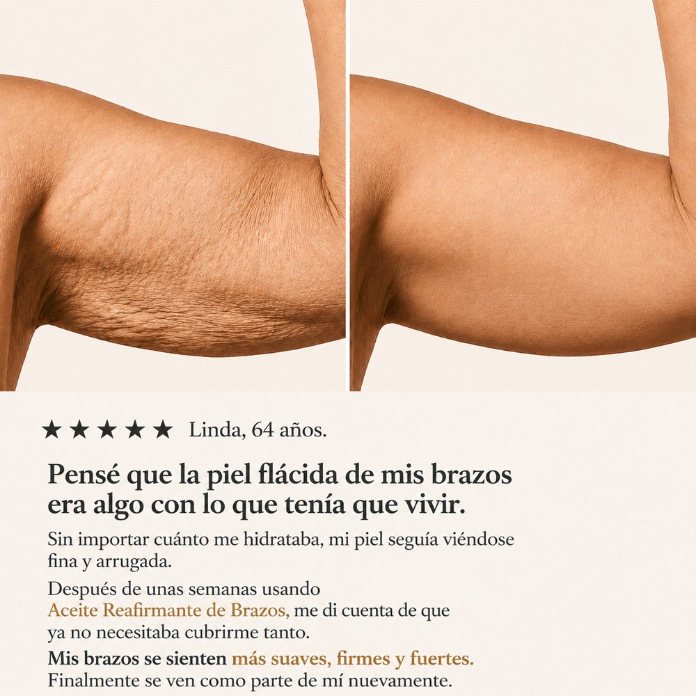 Antes y después del brazo — Linda, 64 años