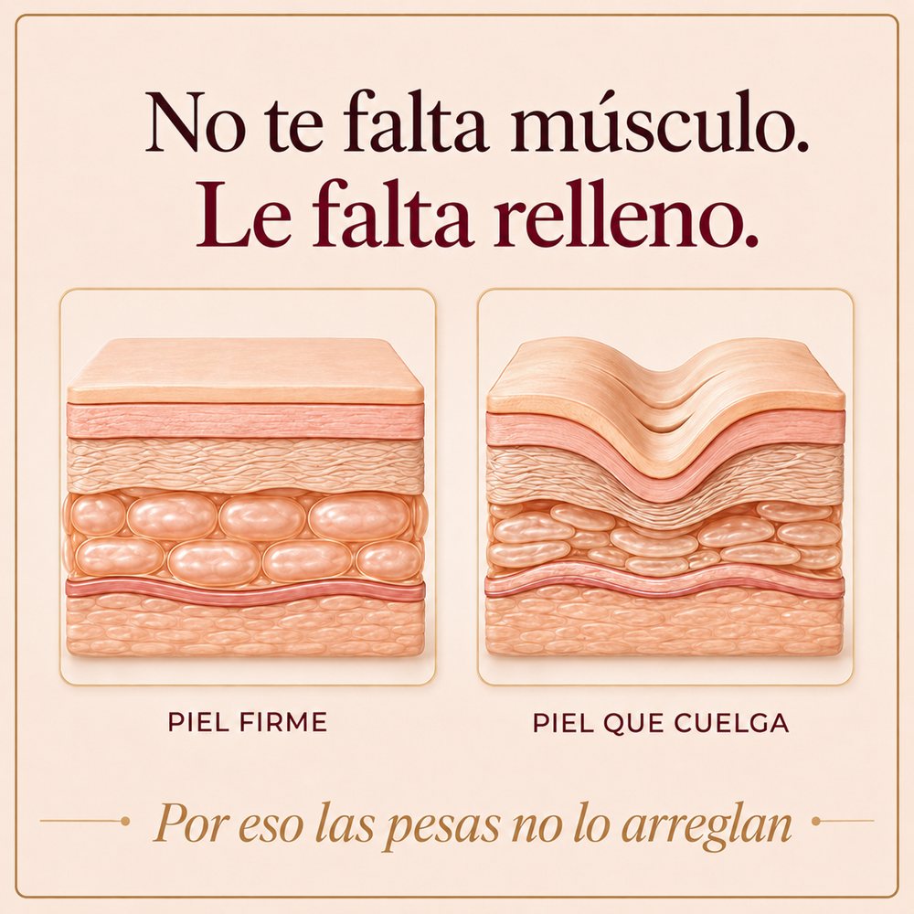 No te falta músculo, le falta relleno