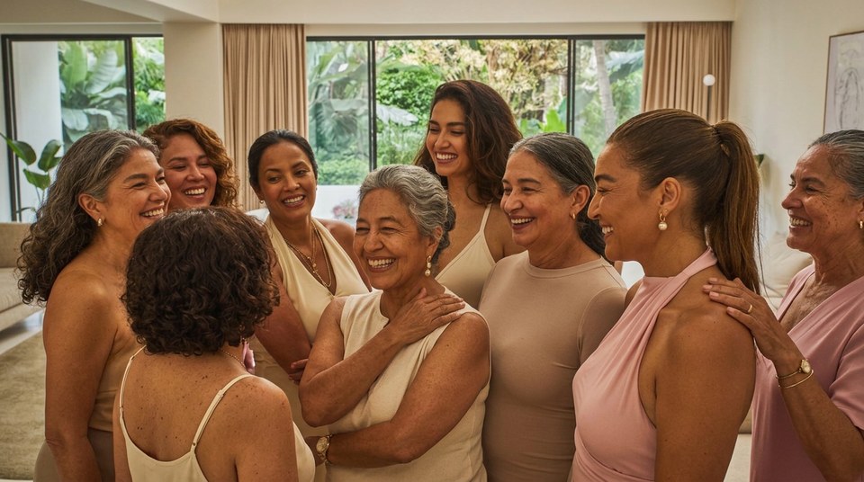 Grupo de mujeres de 45 a 65 años participantes en el análisis