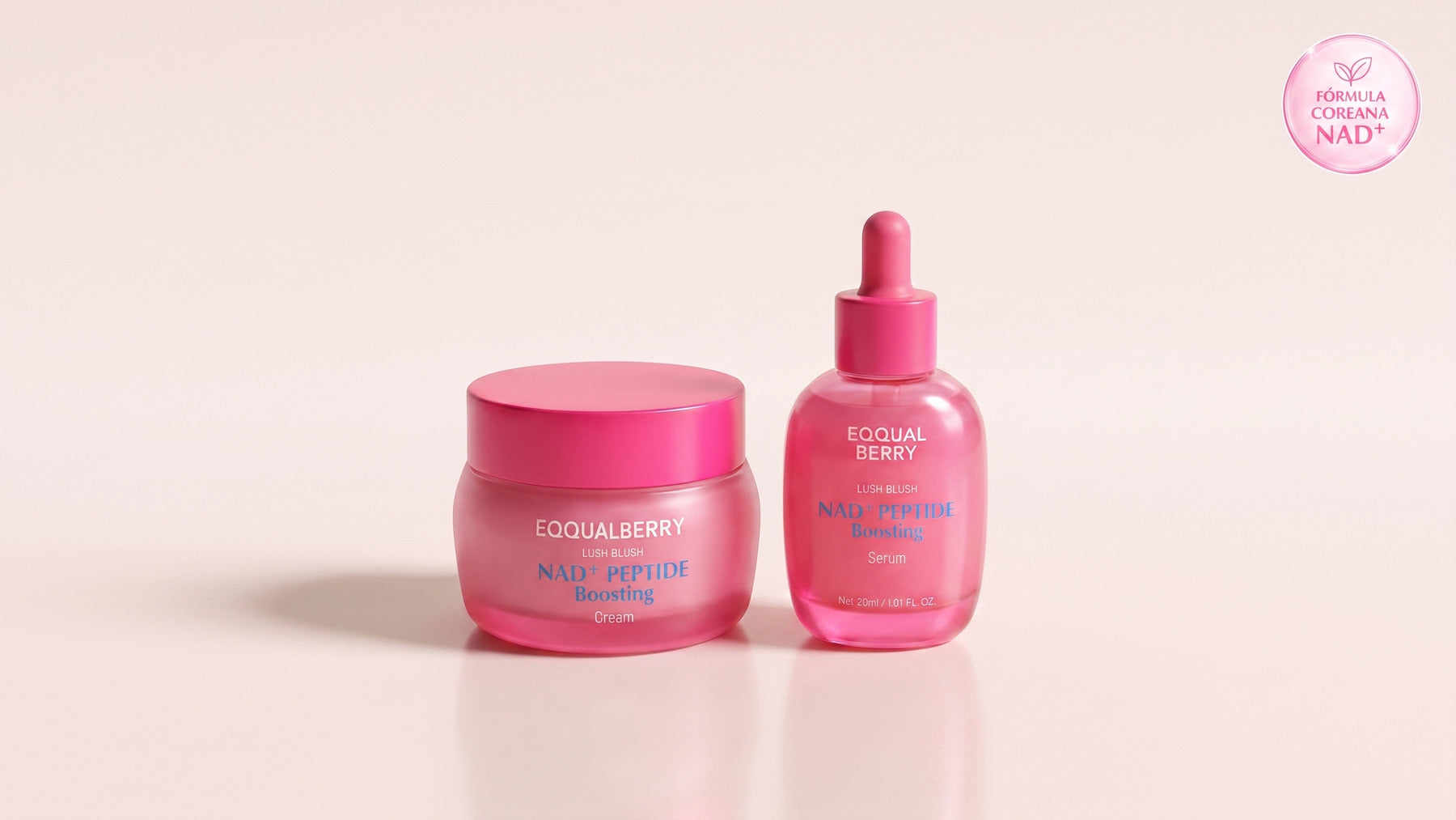 SISTEMA DOBLE NAD+ de EQQUALBERRY: sérum y crema de cuello y papada