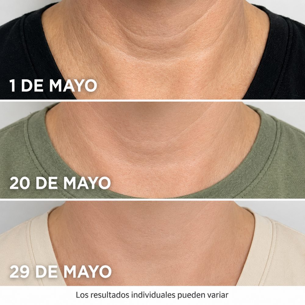 Evolución del cuello del 1 al 29 de mayo