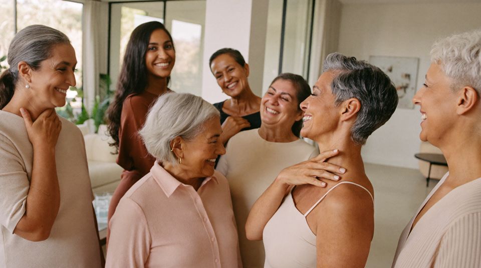 Grupo de mujeres de 45 a 65 años participantes en el análisis