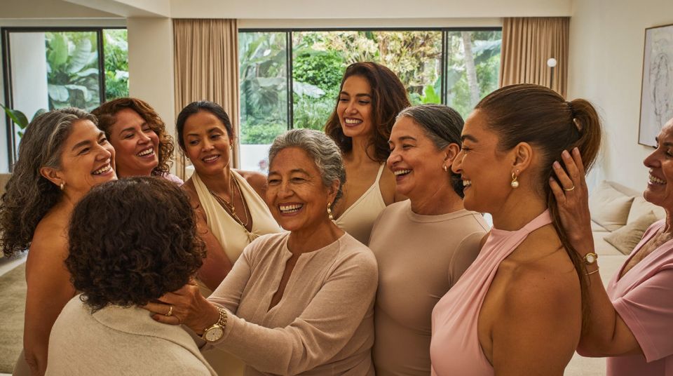 Grupo de mujeres de 45 a 65 años participantes en el análisis